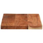 Dessus de table 40x30x2,5 cm rectangulaire bois massif d'acacia – Image 3
