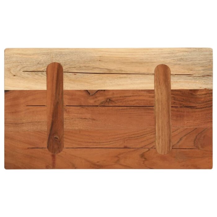 Dessus de table 60x40x2,5 cm rectangulaire bois massif d'acacia – Image 4