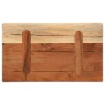 Dessus de table 50x30x3,8 cm rectangulaire bois massif d'acacia – Image 4