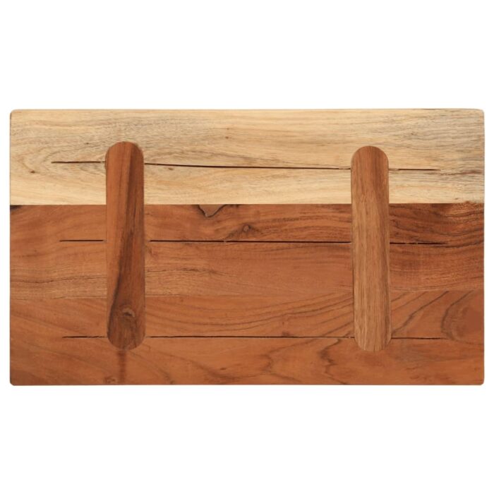 Dessus de table 50x30x3,8 cm rectangulaire bois massif d'acacia – Image 4
