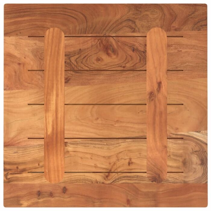 Dessus de table 40x40x3,8 cm carré bois massif d'acacia – Image 4