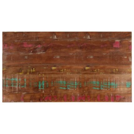 Dessus de table 120x60x3,8cm rectangulaire bois massif récupéré