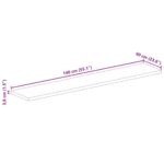 Dessus de table 140x60x3,8cm rectangulaire bois massif récupéré – Image 8