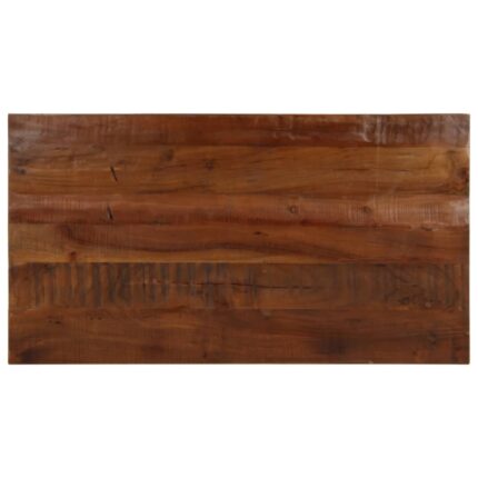 Dessus de table 120x60x2,5cm rectangulaire bois massif récupéré
