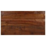Dessus de table 120x50x3,8cm rectangulaire bois massif récupéré