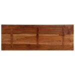 Dessus de table 140x50x3,8cm rectangulaire bois massif récupéré – Image 4