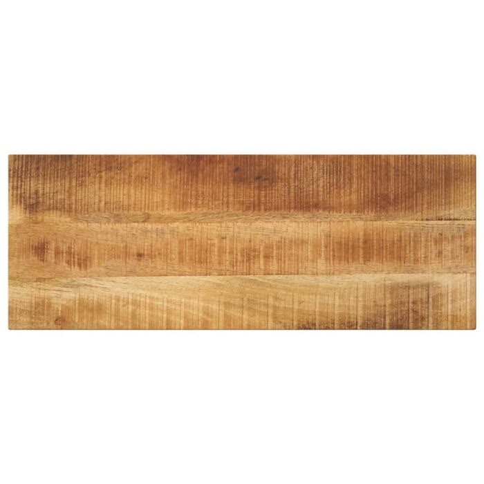 Dessus de table rectangulaire bois massif de manguier brut – Image 1
