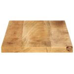 Dessus de table rectangulaire bois massif de manguier brut – Image 3