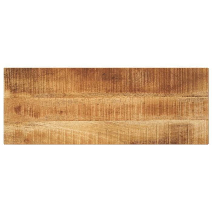 Dessus de table rectangulaire bois massif de manguier brut – Image 1