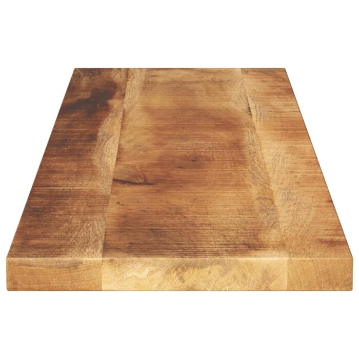 Dessus de table rectangulaire bois massif de manguier brut – Image 3