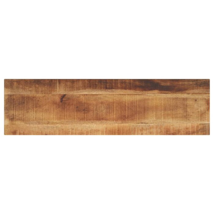 Dessus de table rectangulaire bois massif de manguier brut – Image 1