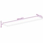 Dessus de table 160x20x3,8cm rectangulaire bois massif manguier – Image 8