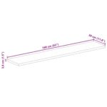 Dessus de table 160x30x3,8cm rectangulaire bois massif manguier – Image 8