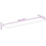 Dessus de table 180x30x3,8cm rectangulaire bois massif manguier – Image 8