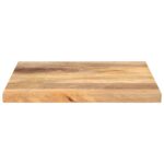 Dessus de table 40x40x3,8 cm carré bois massif manguier – Image 2
