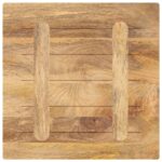 Dessus de table 40x40x3,8 cm carré bois massif manguier – Image 4