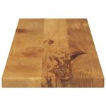 Dessus de table 100x30x2,5cm rectangulaire bois massif manguier – Image 3