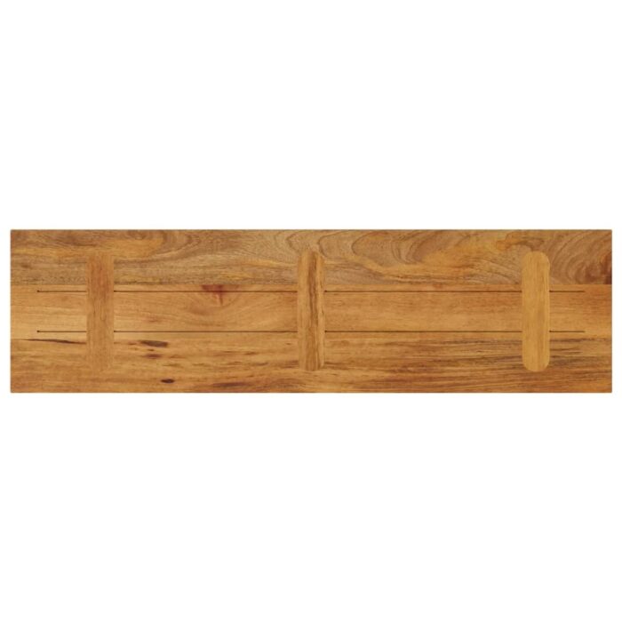 Dessus de table 120x30x3,8cm rectangulaire bois massif manguier – Image 4