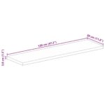 Dessus de table 120x30x3,8cm rectangulaire bois massif manguier – Image 8