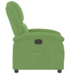 Fauteuil inclinable vert clair velours – Image 2