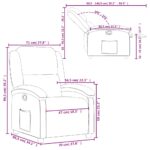 Fauteuil inclinable vert clair velours – Image 9