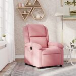 Fauteuil inclinable Rose Velours