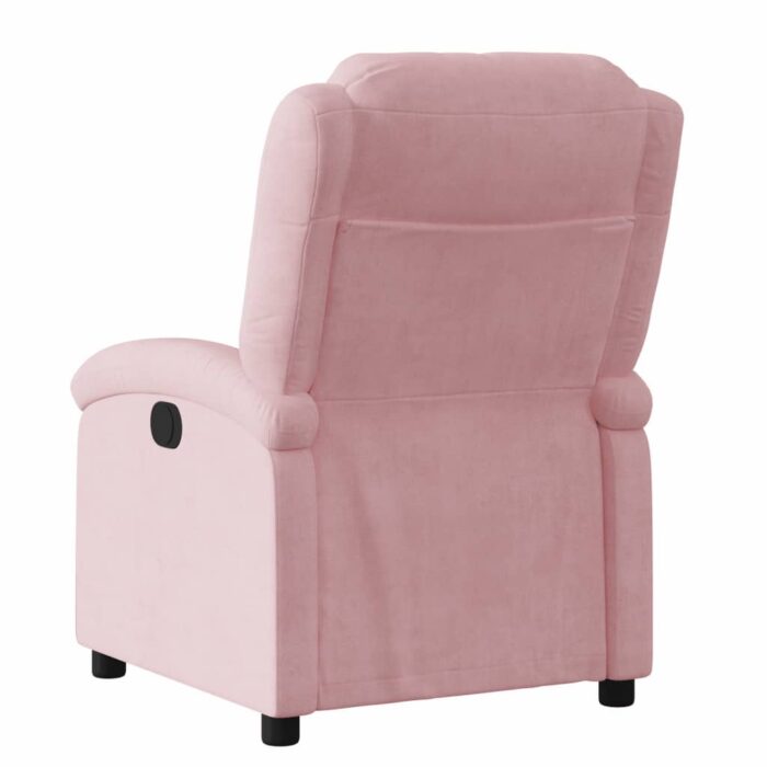 Fauteuil inclinable Rose Velours – Image 3