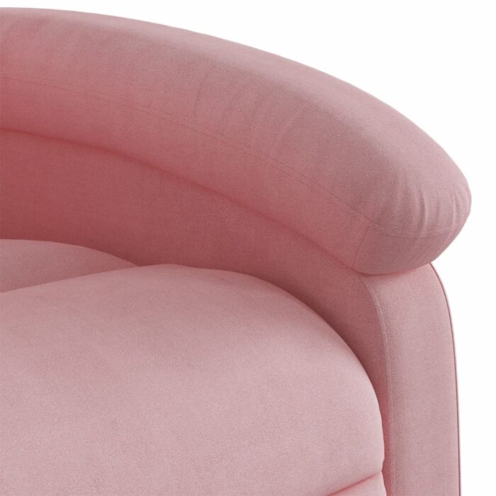 Fauteuil inclinable Rose Velours – Image 6