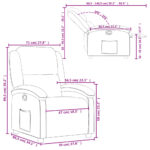 Fauteuil inclinable Rose Velours – Image 9