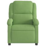 Fauteuil de massage inclinable vert clair velours – Image 2