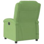 Fauteuil de massage inclinable vert clair velours – Image 4