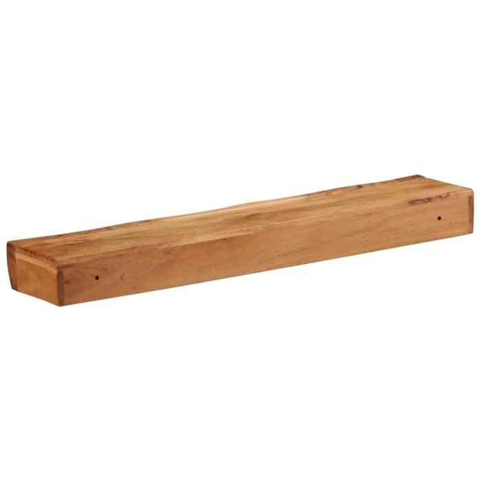 Étagères murales 2 pcs 80x17x8 cm bois massif d'acacia – Image 7