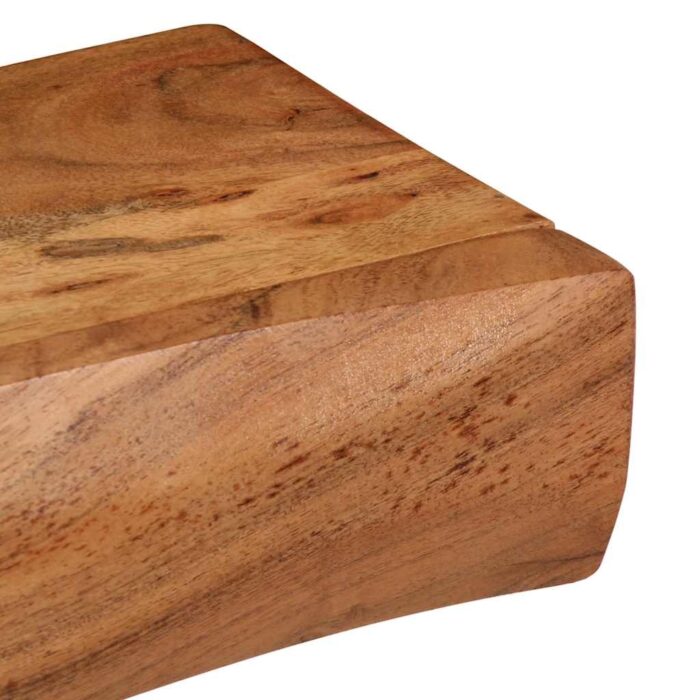 Étagères murales 2 pcs 80x17x8 cm bois massif d'acacia – Image 8