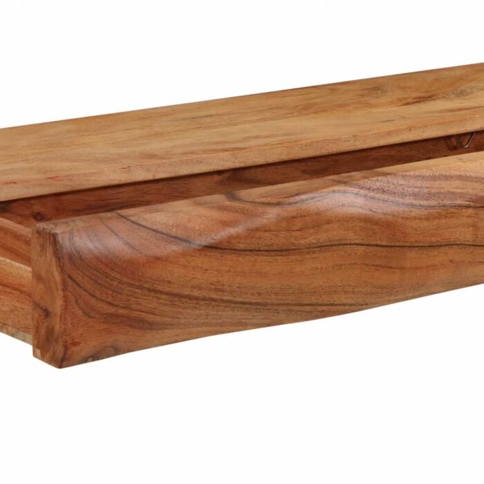 Étagères murales 2 pcs 80x17x8 cm bois massif d'acacia – Image 9