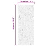 Tapis HUARTE à poils courts doux et lavable beige 80x200 cm – Image 8