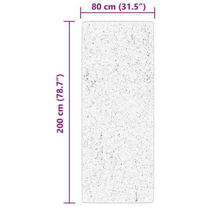 Tapis HUARTE à poils courts doux et lavable beige 80x200 cm – Image 8