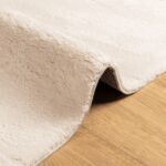 Tapis HUARTE à poils courts doux et lavable beige 240x240 cm – Image 4