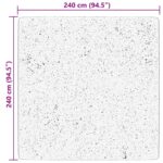 Tapis HUARTE à poils courts doux et lavable beige 240x240 cm – Image 8
