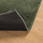 Tapis HUARTE à poils courts doux lavable vert forêt 240x340 cm – Image 3