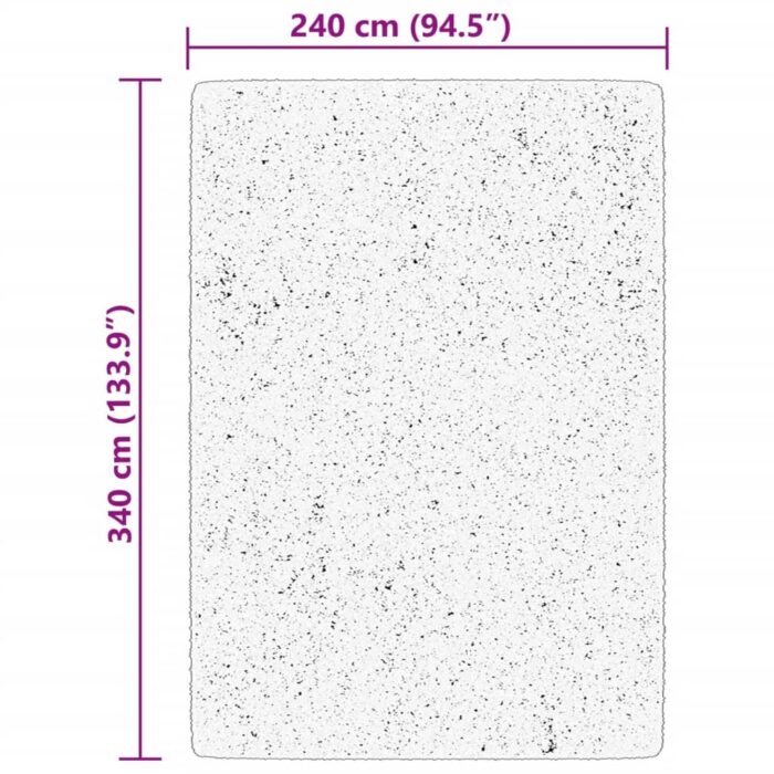 Tapis HUARTE à poils courts doux lavable vert forêt 240x340 cm – Image 8