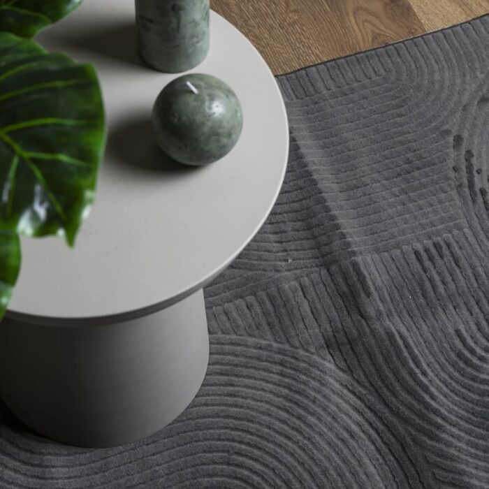 Tapis IZA poils courts style scandinave anthracite 160x230 cm – Image 5