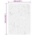 Tapis IZA poils courts style scandinave anthracite 160x230 cm – Image 8