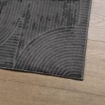 Tapis IZA poils courts style scandinave anthracite 240x340 cm – Image 2