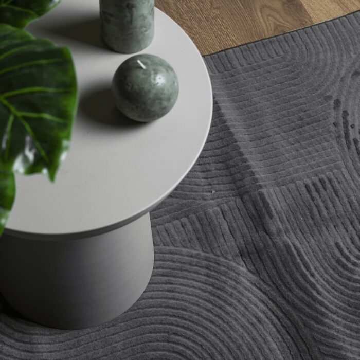Tapis IZA poils courts style scandinave anthracite 240x340 cm – Image 5