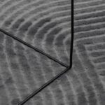 Tapis IZA poils courts style scandinave anthracite 240x340 cm – Image 6