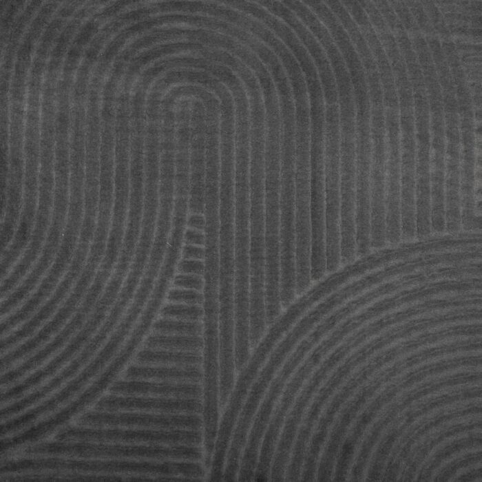 Tapis IZA poils courts style scandinave anthracite Ø 80 cm – Image 7