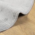 Tapis IZA poils courts style scandinave gris Ø 160 cm – Image 4