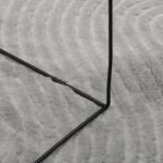 Tapis IZA poils courts style scandinave gris Ø 160 cm – Image 6