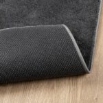 Tapis OVIEDO à poils courts anthracite 120x120 cm – Image 3