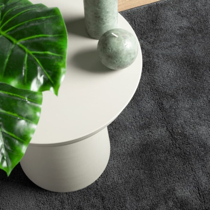 Tapis OVIEDO à poils courts anthracite 120x120 cm – Image 5